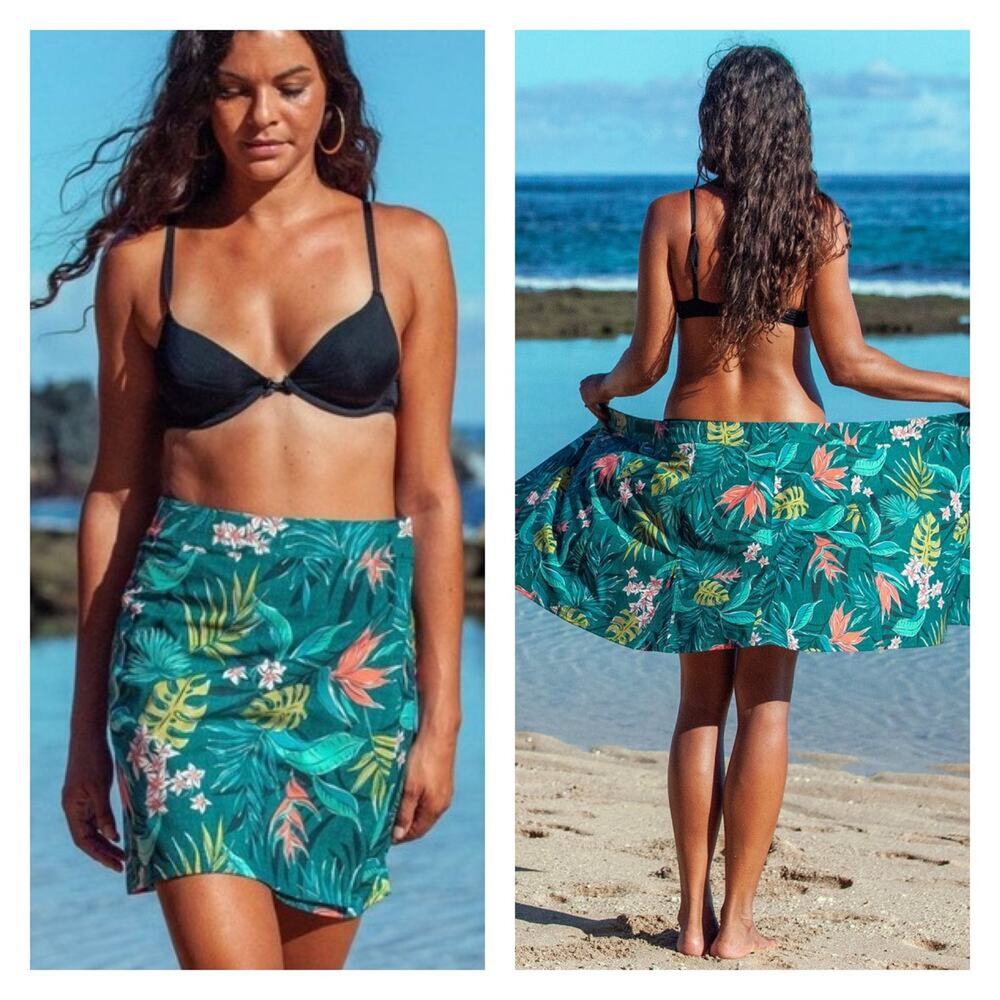 RipSkirt Hawaii Vintage Bali Jungle Wrap Skirt